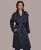 Women's Crinkle Satin Trench Coat