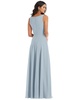 Women's Deep V-Neck Chiffon Maxi Dress