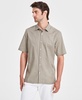 Men's Lobby Elevator Regular-Fit Stripe Button-Down Shirt, Created for Macy's 