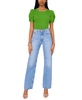 Women's Puff Sleeve Short Sleeve Knit T-shirt