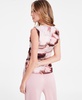 Women's Sleeveless Watercolor Mesh Top, Exclusively at Macy's 