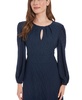 Petite Embroidered Keyhole Mini Dress
