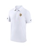 Men's White Minnesota Vikings Sideline Coaches Performance Polo Shirt