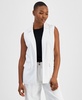 Petite Open-Front Long Vest, Created for Macy's