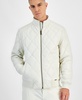 Men's Quilted Full-Zip Faux-Leather Jacket