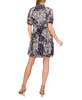 Women's Printed V-Neck Babydoll Dress 