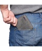 Unisex RFID Safe Zipper Wallet Genuine Leather Zip Around Bifold