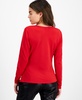 Petite Long-Sleeve Knit Cowlneck Top, Created for Macy's