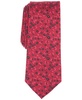Men's White-Dot Floral Tie, Created for Macy's