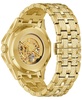Men's Octava Automatic Crystal-Accent Gold-Tone Stainless Steel Bracelet Watch 41.7mm