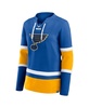 Women's Blue St. Louis Blues Prime Time Lace-Up Long Sleeve T-Shirt