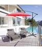 Offset Hanging Market Patio Umbrella Easy Tilt Adjustable for Backyard and Outdoor Use