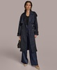 Women's Crinkle Satin Trench Coat