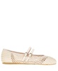 Women's Harisa Woven Square-Toe Mary Jane Ballet Flats