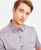 Men's Short-Sleeve Modern Stretch Dobby Shirt, Created for Macy's 