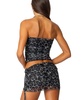 Womens Narah Leopard Printed Tube Top