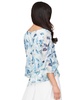 Women's Tiered Printed Chiffon Blouse