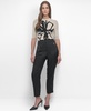 Women's Elastic Waist-Back Zipper Trousers