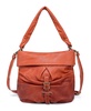 Sweet Lotus Leather Bucket Bag