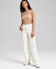 Women's High-Rise Wide-Leg Cargo Jeans, Exclusively at Macy's 