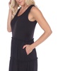 Women's Scoop Neck Tiered Midi Dress