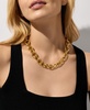 14K Gold-Plated Brass Statement Chain Necklace