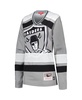 Women's Silver Distressed Las Vegas Raiders Big Face 7.0 Long Sleeve Jersey T-shirt