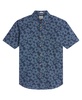 Men's Floral Print Button-Down Short Sleeve Shirt