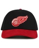 Men's Black/Red Detroit Red Wings Burnett Adjustable Hat