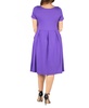 Plus Size Short Sleeve Midi Dress with Pockets