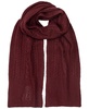 Cable Scarf with Direct Embroidery and Stones