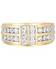 Men's Diamond Multirow Channel-Set Ring (1 ct. t.w.) in 10k Gold