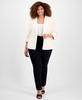 Anne Klein Plus Size 3/4-Sleeve Open-Front Blazer