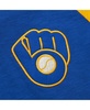 Men's Royal Milwaukee Brewers Cooperstown Collection Legendary Raglan Slub Henley 3/4-Sleeve T-Shirt