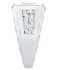 Men's Diamond Cluster Nugget Detail Ring (1 ct. t.w.) in 10k White Gold