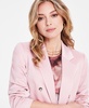 Women's Satin One-Button Blazer, Exclusively at Macy's 