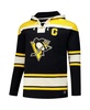 47 Brand Men's Sidney Crosby Black Pittsburgh Penguins Big Tall Lace-Up Pullover Hoodie