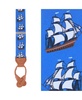 The Royal Fortune Pirate Ship Silk Button End Suspenders
