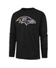 Men's Black Distressed Baltimore Ravens Premier Franklin Long Sleeve T-shirt