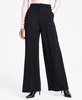 Women's High-Leg Wide-Leg Seamed Ponte Pants, Regular & Petite, Created for Macy's 