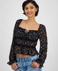 Women's Tie-Front Woven Top, Exclusively at Macy's