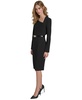 Women's Asymmetric Belted Sheath Dress