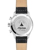 Men's Swiss Chronograph Startimer Pilot Black Leather Strap Watch 44mm