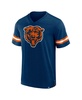 Men's Navy Chicago Bears Jersey Tackle V-Neck T-shirt
