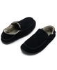 Men's Gary Genuine Suede Moccasin Slippers Sherpa Slip On Shoes