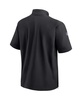 Men's Black Jacksonville Jaguars Sideline Coach Short Sleeve Hoodie Quarter-Zip Jacket