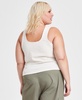 Trendy Plus Size Double Square-Neck Tank, Created for Macy's