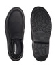 Arbete Mens Work Shoes Slip Resistant Real Leather Slip-On Loafers