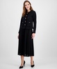 Women's Lace Button-Front Patch-Pocket Jacket