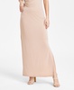 Women's Knit Crepe Side-Slit Maxi Skirt, Exclusively at Macy's